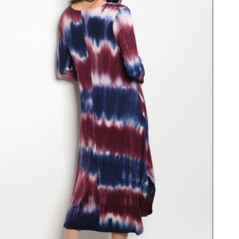 🌟Sale🌟Tie Dye Midi Dress - Picture 2 of 3